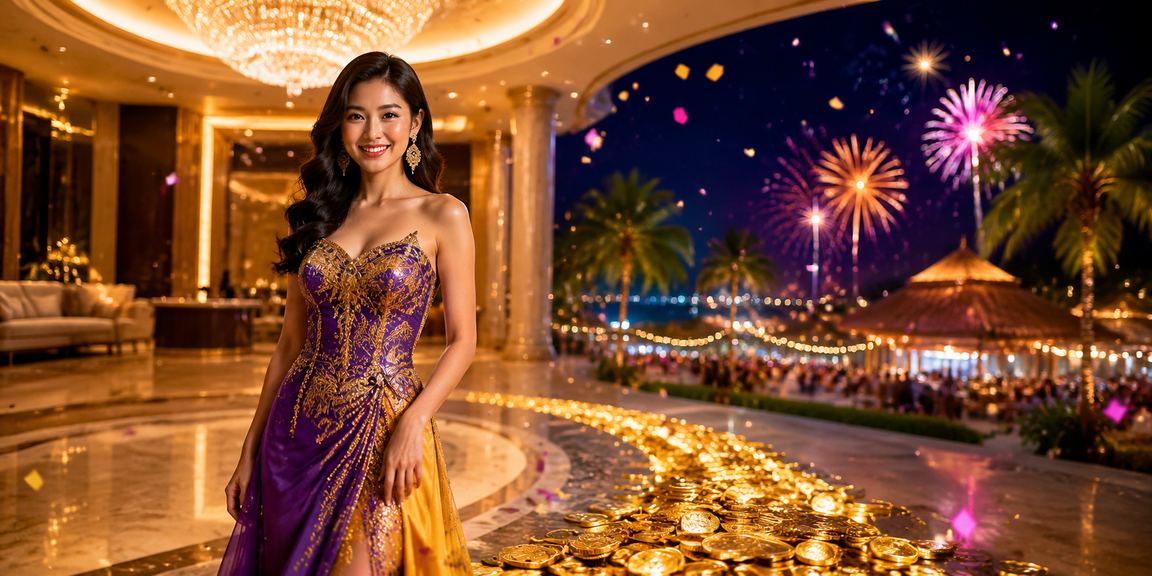 Không khí giải trí nhộn nhịp tại Phú Quốc về đêm, nơi người chơi truy cập khuyến mãi qua điện thoại